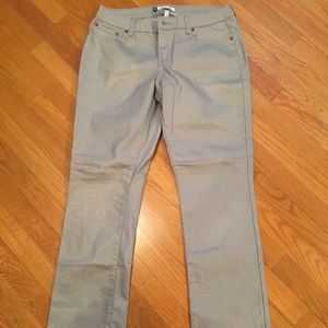 Jennifer Lopez grey/silver sparkle jeans